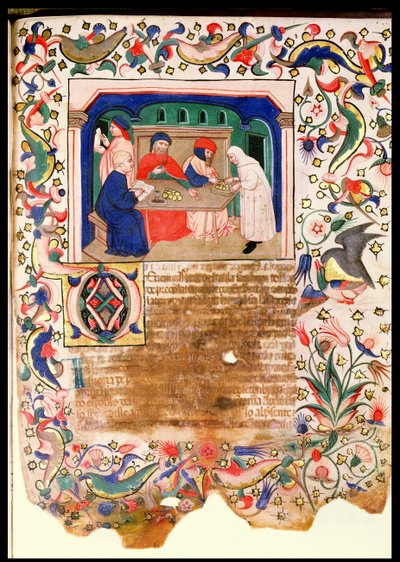 Banking, Veneto-Bolognese School (miniature) by Italian School